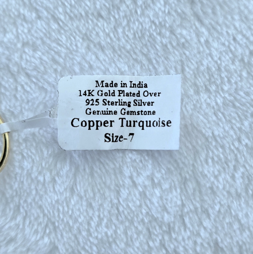 Shivam Copper Turquoise Ring💍 - NWT - Picture 6 of 16
